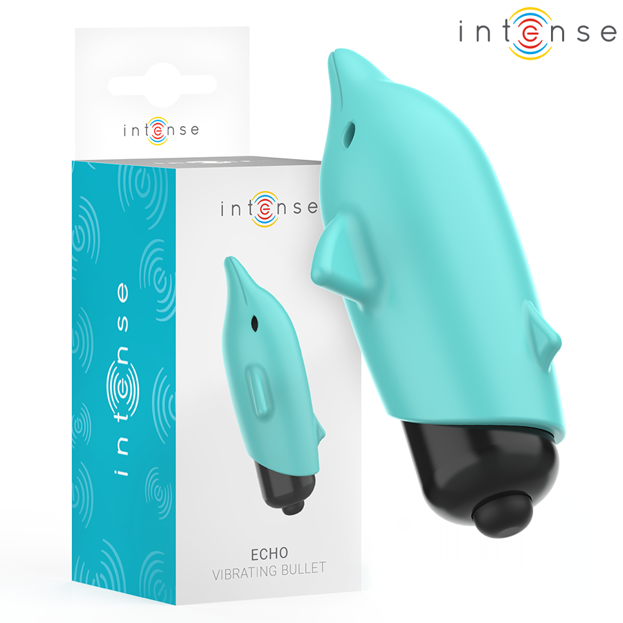 Buy Intense - Echo Vibrating Bullet Dolphin Blue 8 X 4.7 Cm