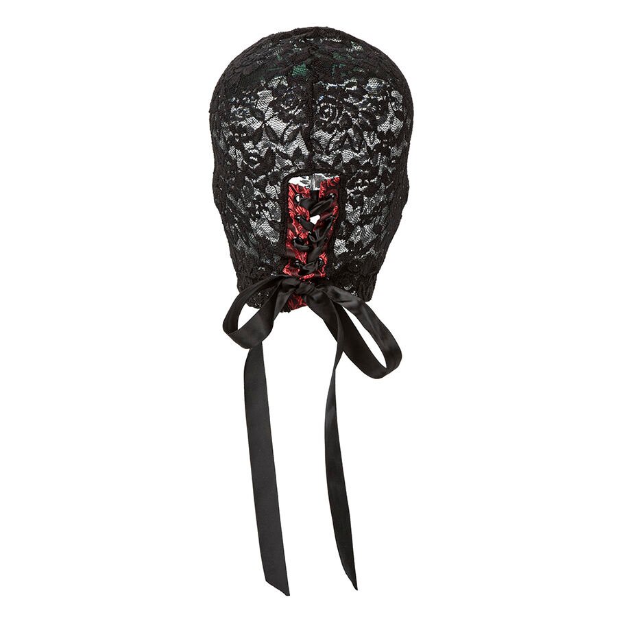 Calexotics - Scandal Black Lace Balalava With Bow CALEXOTICS - SCANDAL BLACK LACE BALALAVA WITH BOW