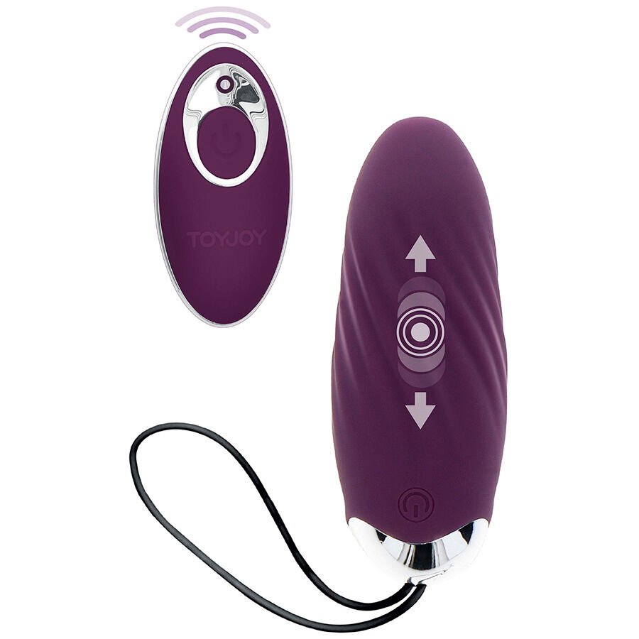 TOYJOY - HAPPINESS KNOCK KNOCK EGGSTAVAGANT VIBRATOR WITH REMOTE CONTROL PURPLE TOYJOY