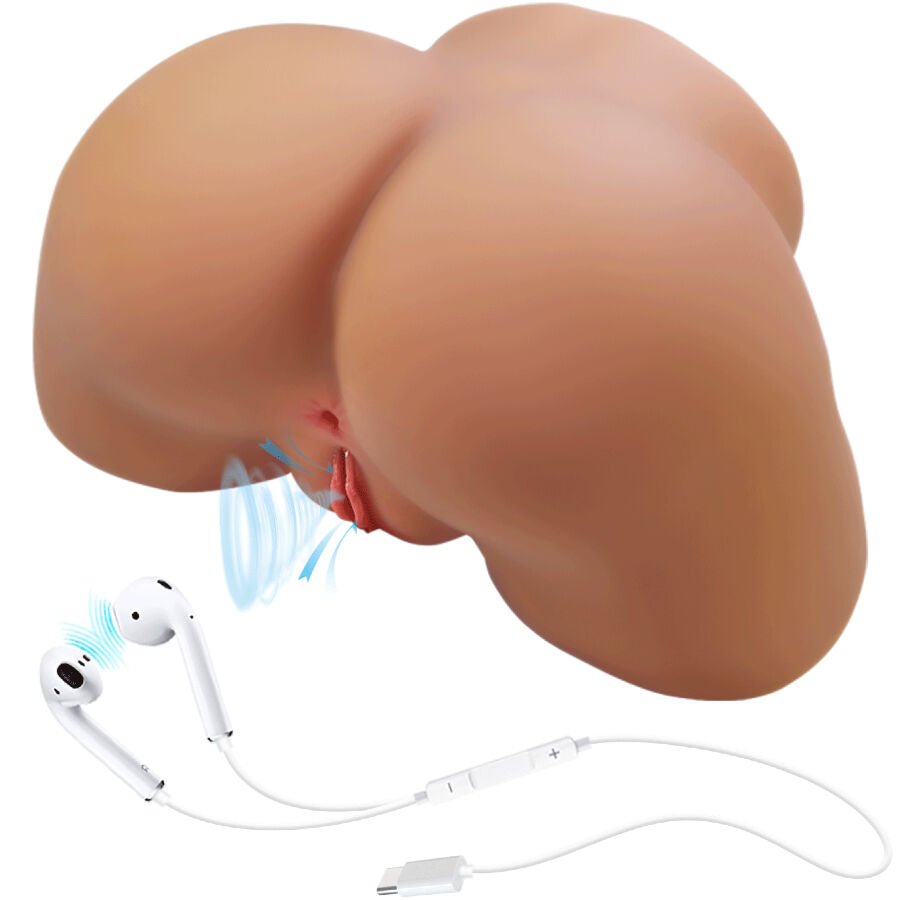 CRAZY BULL - ILANA REALISTIC FEMALE BUTT VIBRATOR AND SUCKER WITH SOUND 6.8 KG CRAZY BULL