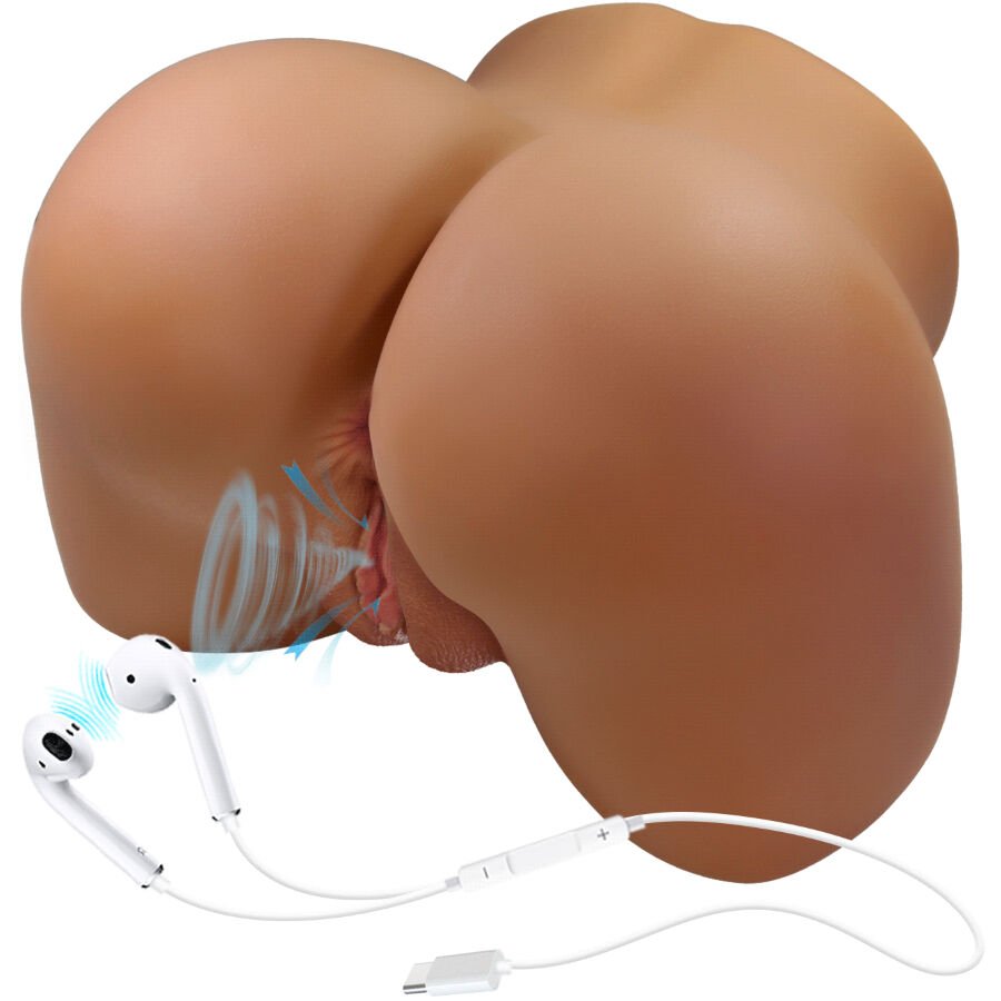 CRAZY BULL - WENDY REALISTIC FEMALE BUTT VIBRATOR AND SUCKER WITH SOUND 11 KG CRAZY BULL