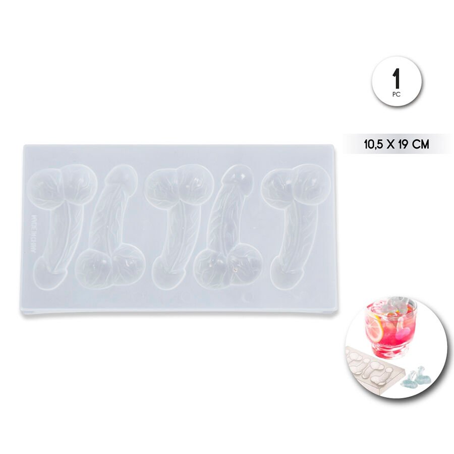 Buy Diablo Picante - Penis Shaped Ice Mold 5 Cavities