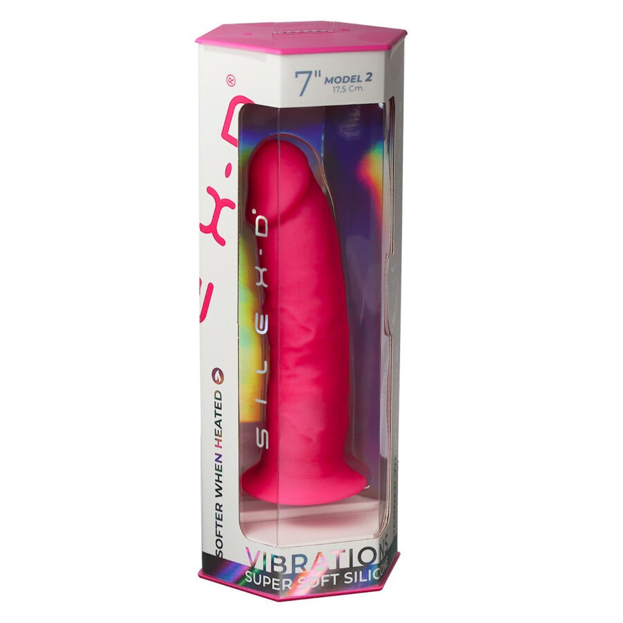 SILEXD - REALISTIC PENIS MODEL 2 PINK + REMOTE CONTROL LRS 17 CM