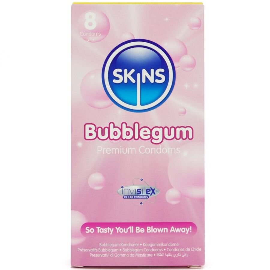 SKINS - BUBBLEGUM PREMIUM CONDOMS PACK 8 SKINS