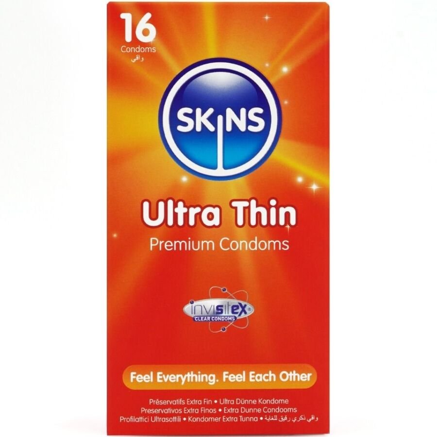 SKINS - ULTRA THIN PREMIUM CONDOMS PACK 16 SKINS