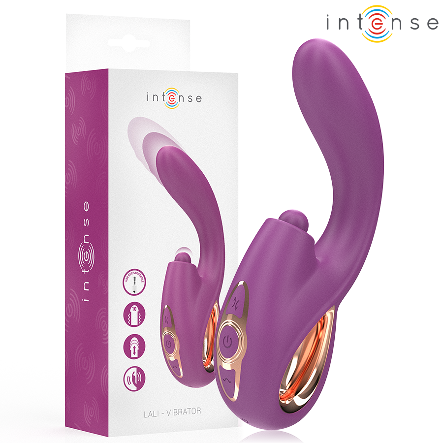 Buy Intense - Lali Multifunction G-spot Vibrator Tapping & Thrust & Vibration Purple