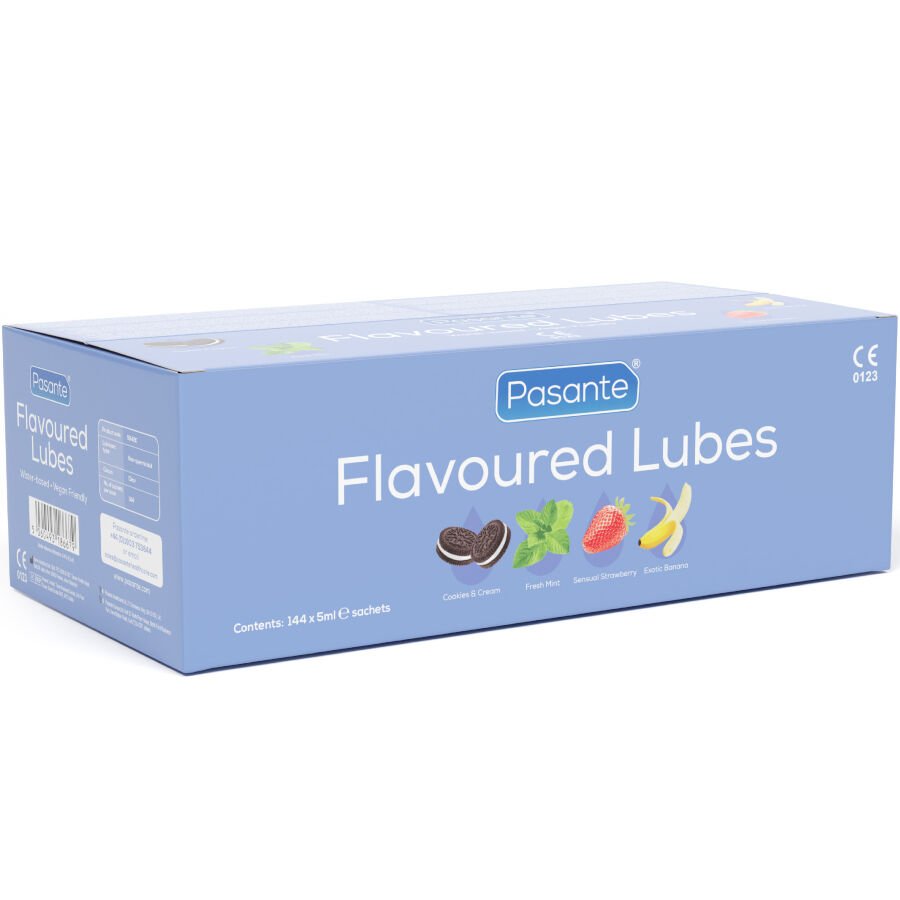 PASANTE - FLAVOR LUBRICANTS BOX 144 UNITS 5 ML PASANTE