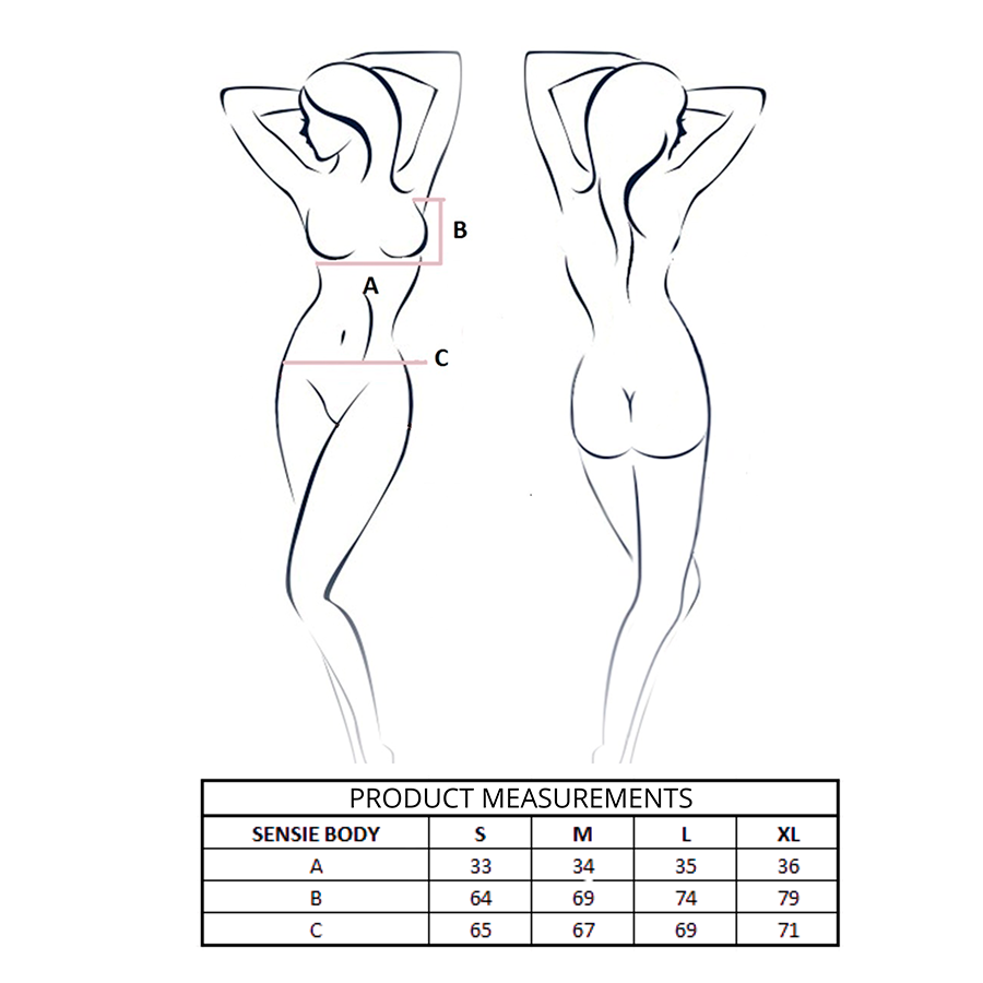 PASSION - SENSIE BODY BURGUNDY L/XL