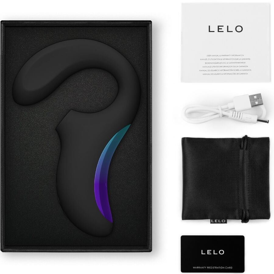 LELO - ENIGMA WAVE TRIPLE VIBRATION MASSAGER BLACK