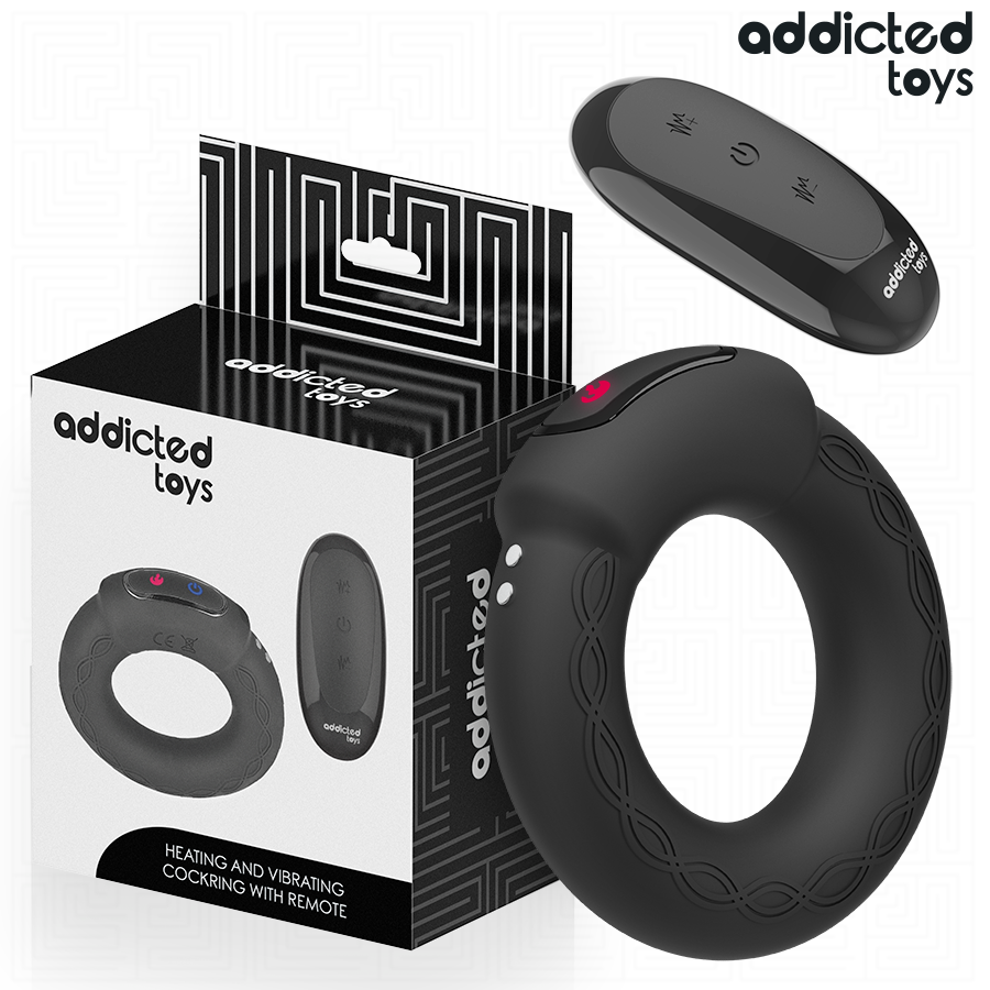 ADDICTED TOYS - HEATING EFFECT VIBRATING COCK RING REMOTE CONTROL ADDICTED TOYS