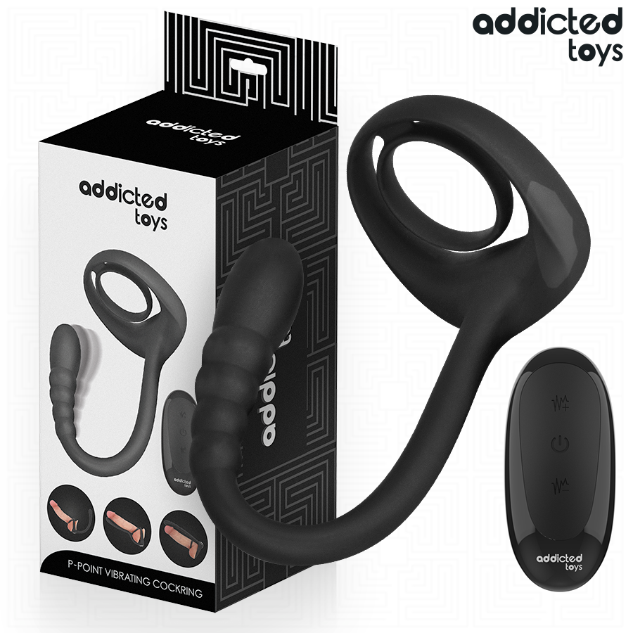 ADDICTED TOYS - P-SPOT VIBRATING COCK RING REMOTE CONTROL ADDICTED TOYS