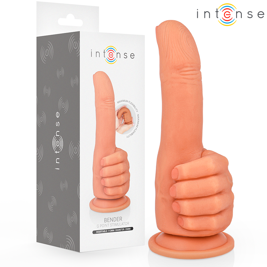 INTENSE - BENDER G-SPOT STIMULATOR FLEXIBLE HAND 11.3 CM INTENSE FUN