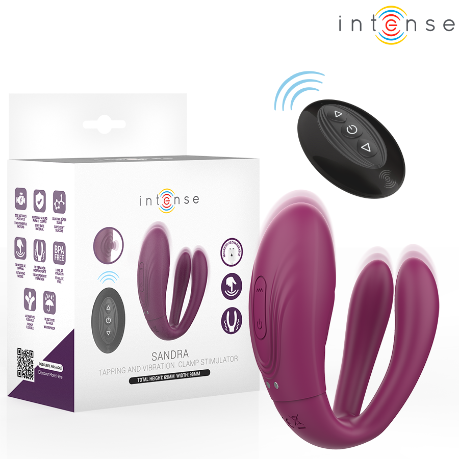 INTENSE - SANDRA TAPPING AND VIBRATION CLAMP STIMULATOR REMOTE CONTROL INTENSE COUPLES TOYS