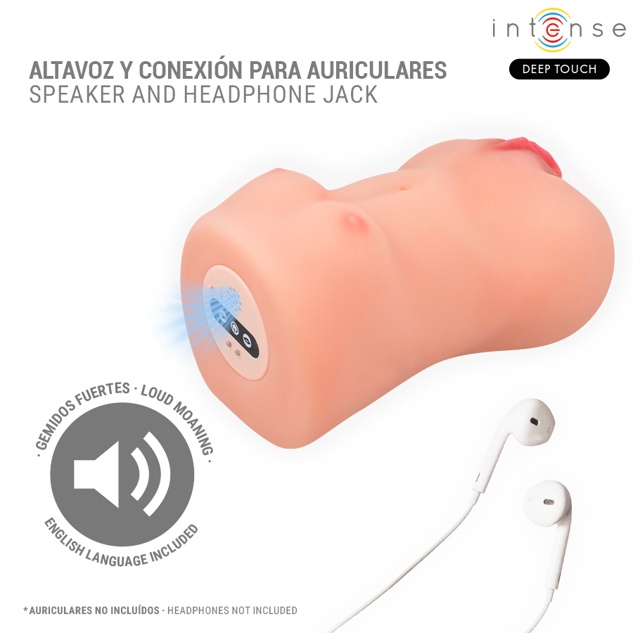 INTENSE DEEP TOUCH - CATHERINE VIBRATOR & SUCTION MASTURBATOR WITH VOICE