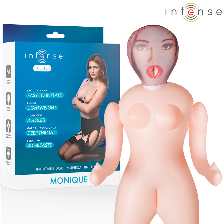 INTENSE DOLLS - MONIQUE INFLATABLE DOLL WITH THREE ORIFICES INTENSE DOLLS