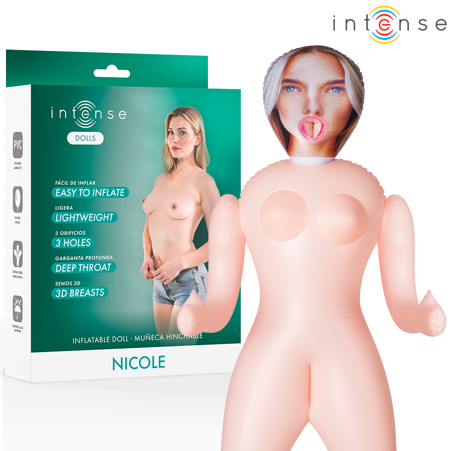 INTENSE DOLLS - NICOLE INFLATABLE DOLL WITH THREE ORIFICES INTENSE DOLLS