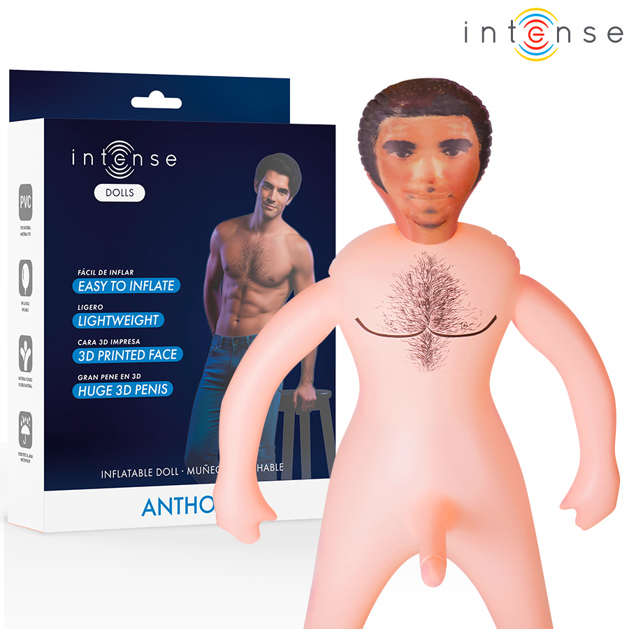 INTENSE DOLLS - ANTHONY INFLATABLE DOLL WITH 3D PENIS INTENSE DOLLS