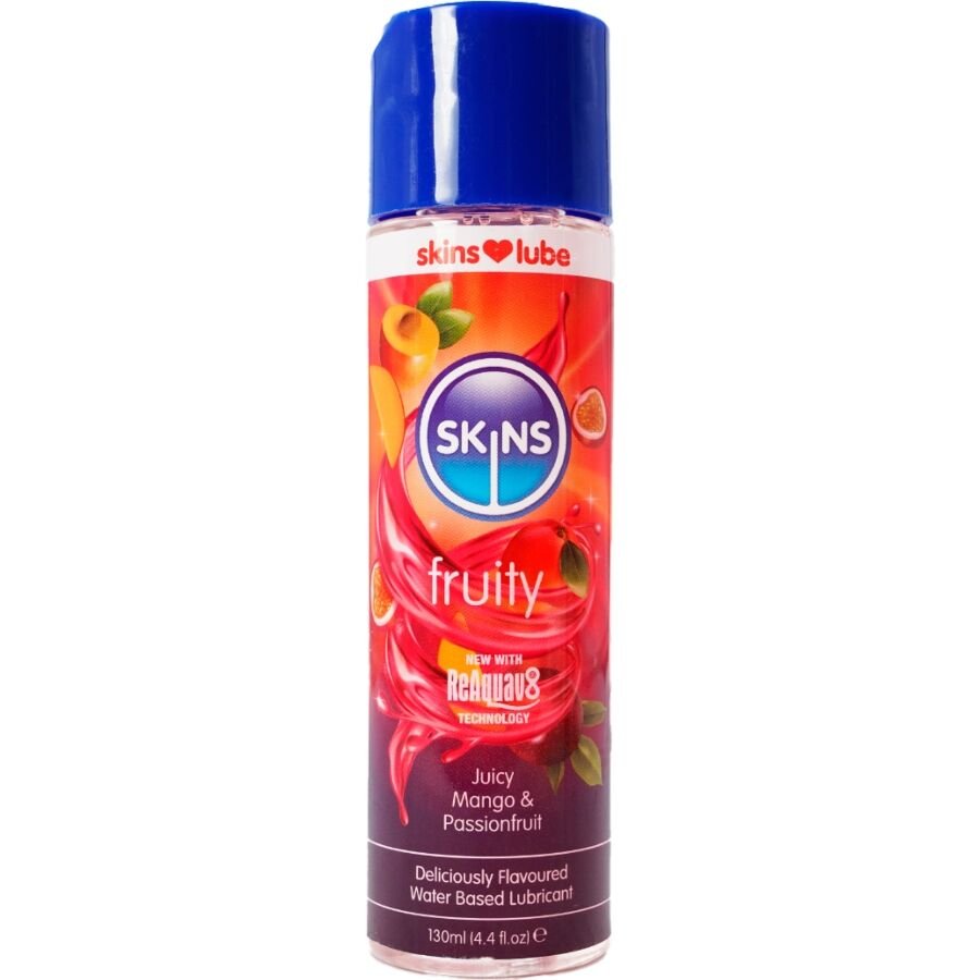 SKINS - FRUITY WATER-BASED LUBRICANT MANGO & PASSION FRUIT 130 ML SKINS