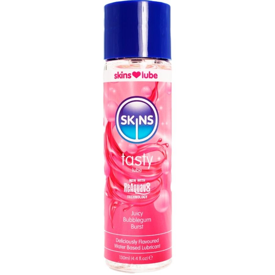 SKINS - TASTY WATER-BASED LUBRICANT BUBBLEGUM 130 ML SKINS