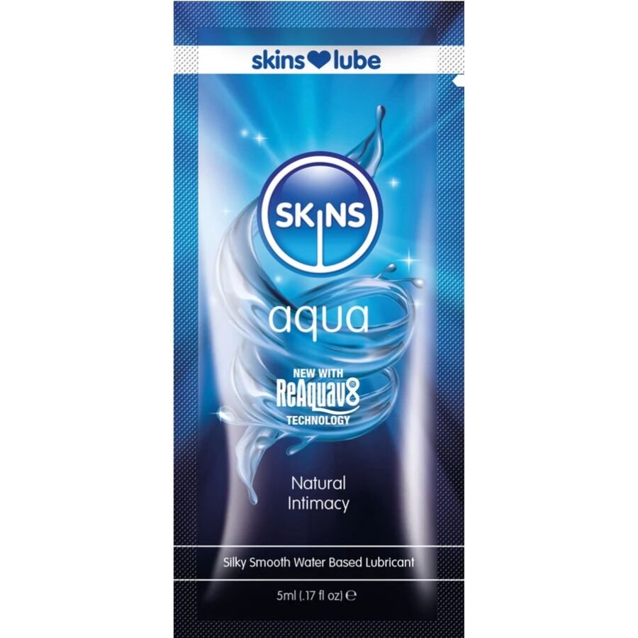 SKINS - AQUA WATER-BASED LUBRICANT SINGLE-DOSE 5 ML SKINS
