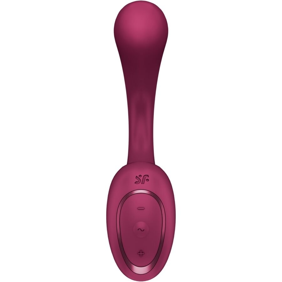 SATISFYER - G FOR GODDESS 2 RABBIT VIBRATOR BOTTLE BORDEAUX