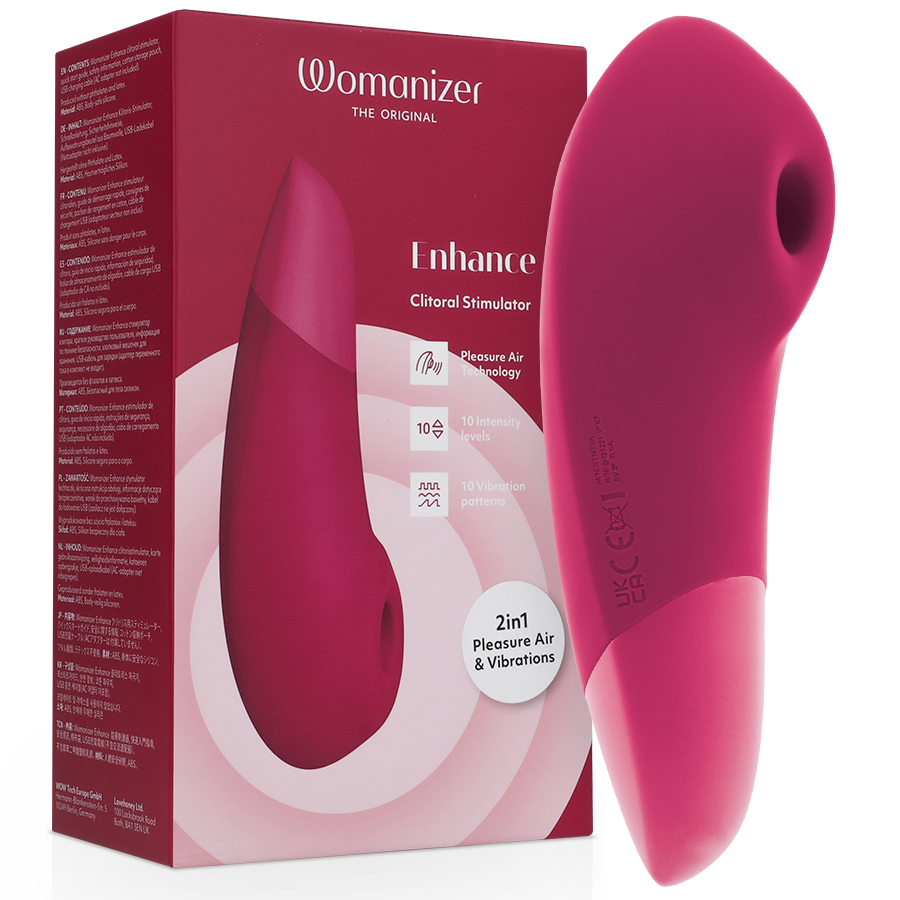 WOMANIZER - ENHANCE CLITORIAL STIMULATOR VIBRANT PINK WOMANIZER