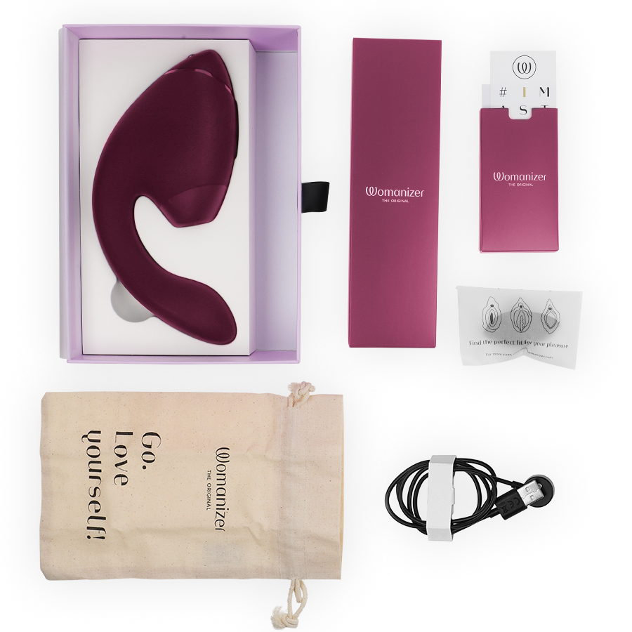WOMANIZER - DUO NEXT DUAL CLITORAL & G-SPOT STIMULATOR DUSKY PINK