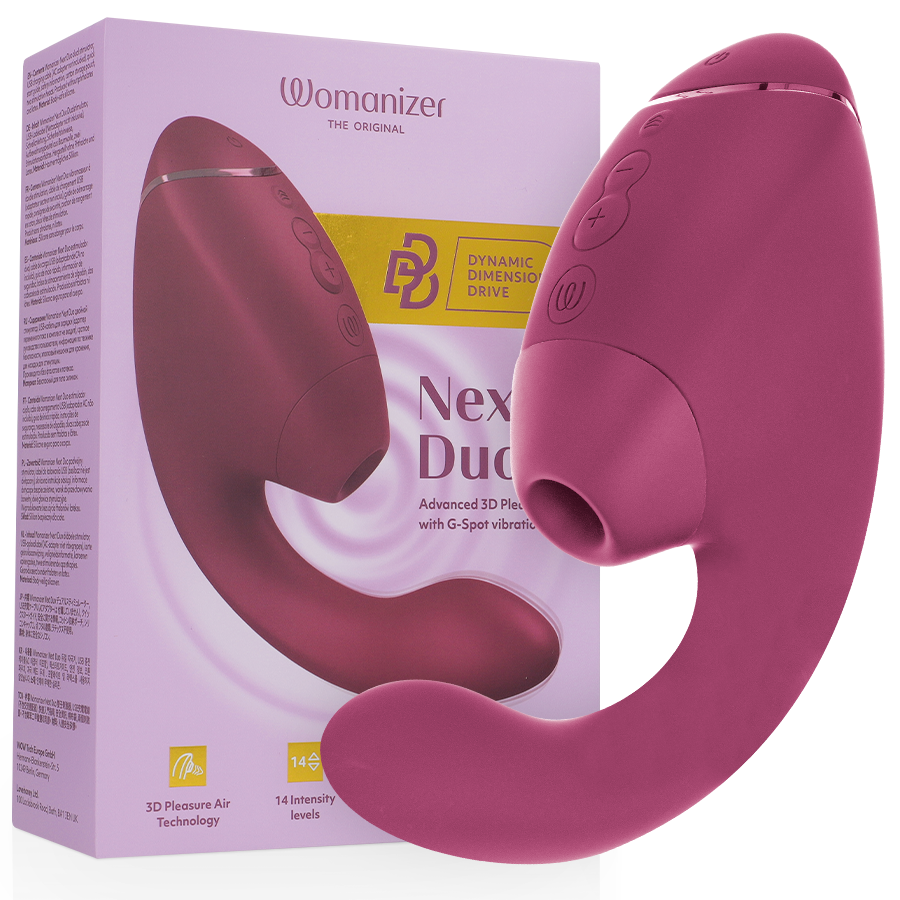 WOMANIZER - DUO NEXT DUAL CLITORAL & G-SPOT STIMULATOR DUSKY PINK WOMANIZER