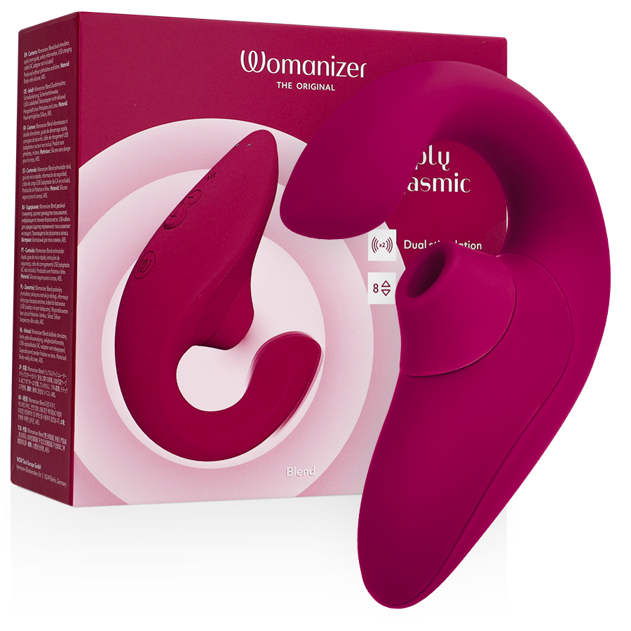 WOMANIZER - BLEND RABBIT VIBRATOR STIMULATOR VIBRANT PINK WOMANIZER