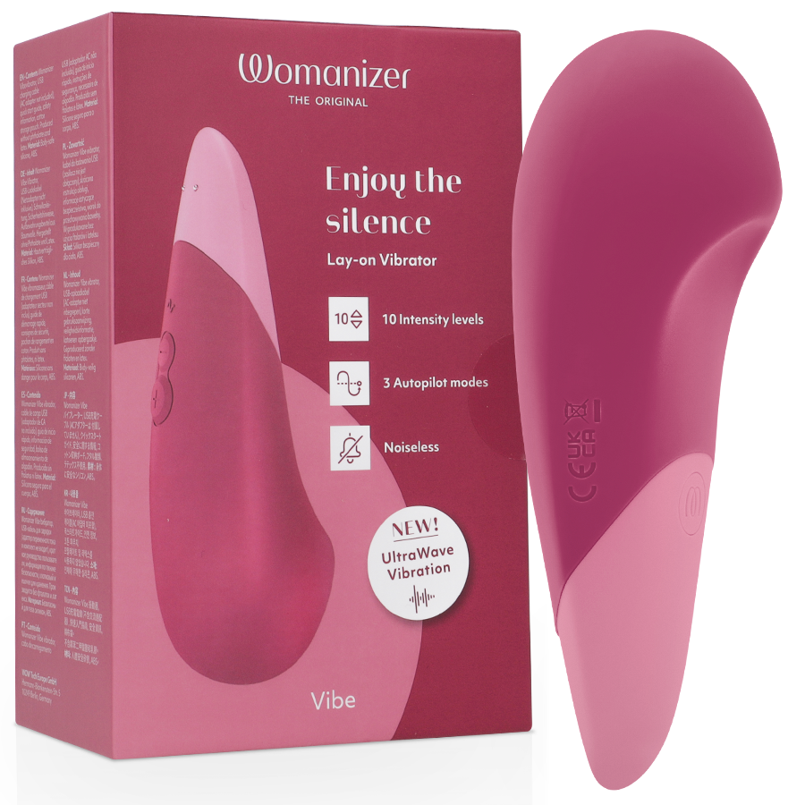 WOMANIZER - VIBE LAY-ON SILENT VIBRATOR DUSKY PINK WOMANIZER