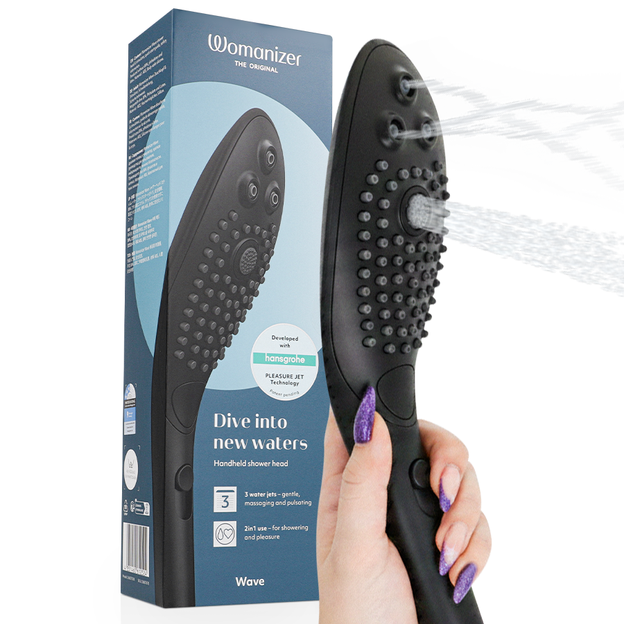 WOMANIZER - WAVE CLITORAL STIMULATING SHOWER HEAD BLACK WOMANIZER