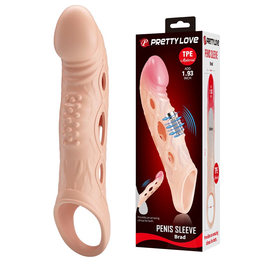 PRETTY LOVE - BRAD VIBRATING PENIS SLEEVE PRETTY LOVE MALE
