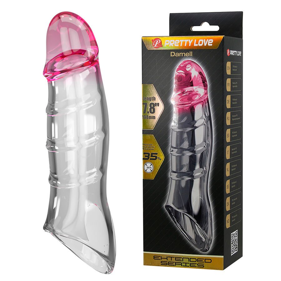 PRETTY LOVE - DARNELL TRANSPARENT EFFECT PENIS COVER PRETTY LOVE MALE