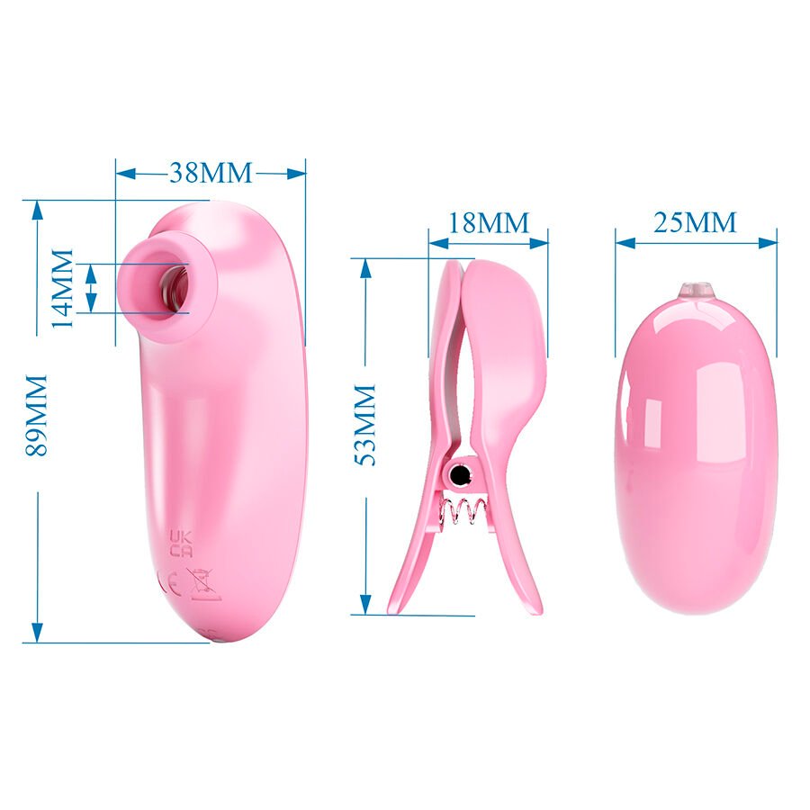 PRETTY LOVE - IMONIE 3-IN-1 MULTIFUNCTIONAL SET WITH SUCTION CUP, NIPPLES AND CLITORIS