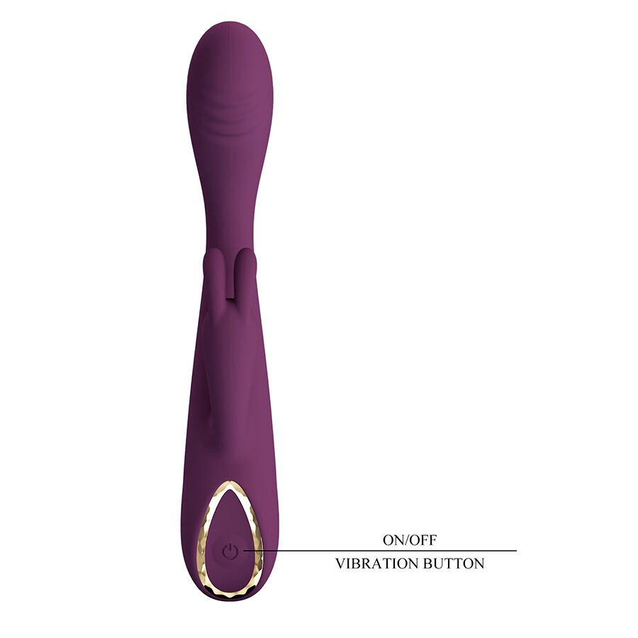 PRETTY LOVE - EMMA RABBIT PURPLE VIBRATOR WITH STIMULATOR