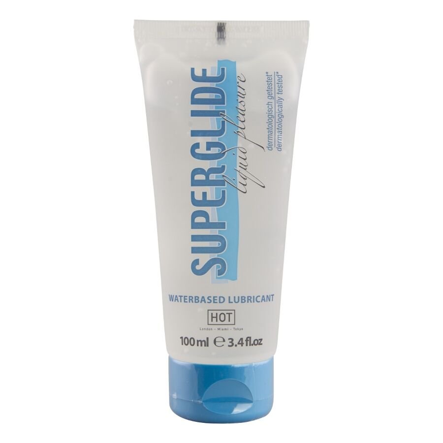 HOT - SUPERGLIDE LIQUID PLEASURE WATERBASED LUBRICANT 100 ML HOT