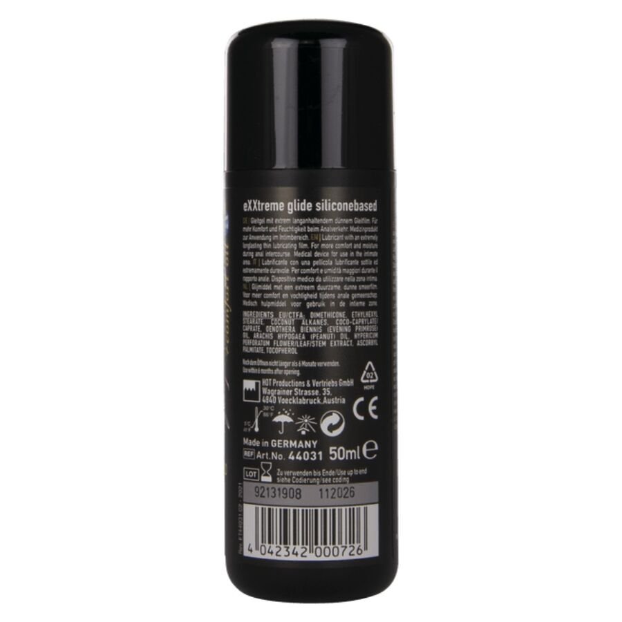 HOT - EXXTREME GLIDE SILICONEBASED LUBRICANT + COMFORT OIL A+ 50 ML