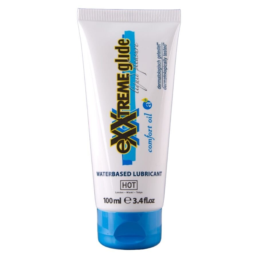 HOT - EXXTREME GLIDE WATERBASED LUBRICANT + COMFORT OIL A+ 100 ML HOT