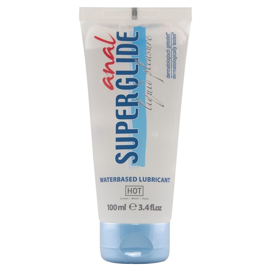 HOT - ANAL SUPERGLIDE LIQUID PLEASURE WATERBASED LUBRICANT 100 ML HOT