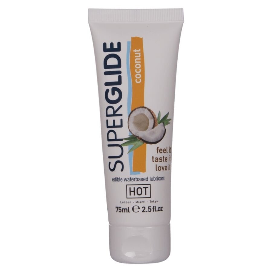 Buy Hot - Superglide Edible Lubricant Waterbased Coconut 75 Ml