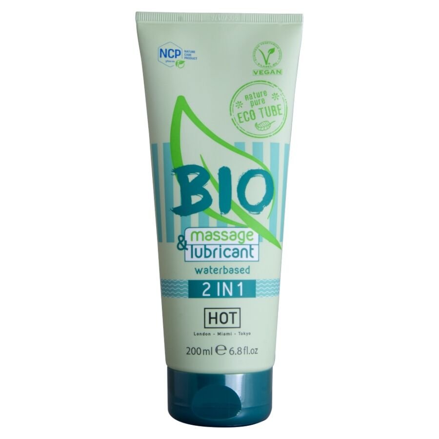 HOT - BIO MASSAGE & LUBRICANT WATERBASED 2 IN 1 200 ML HOT