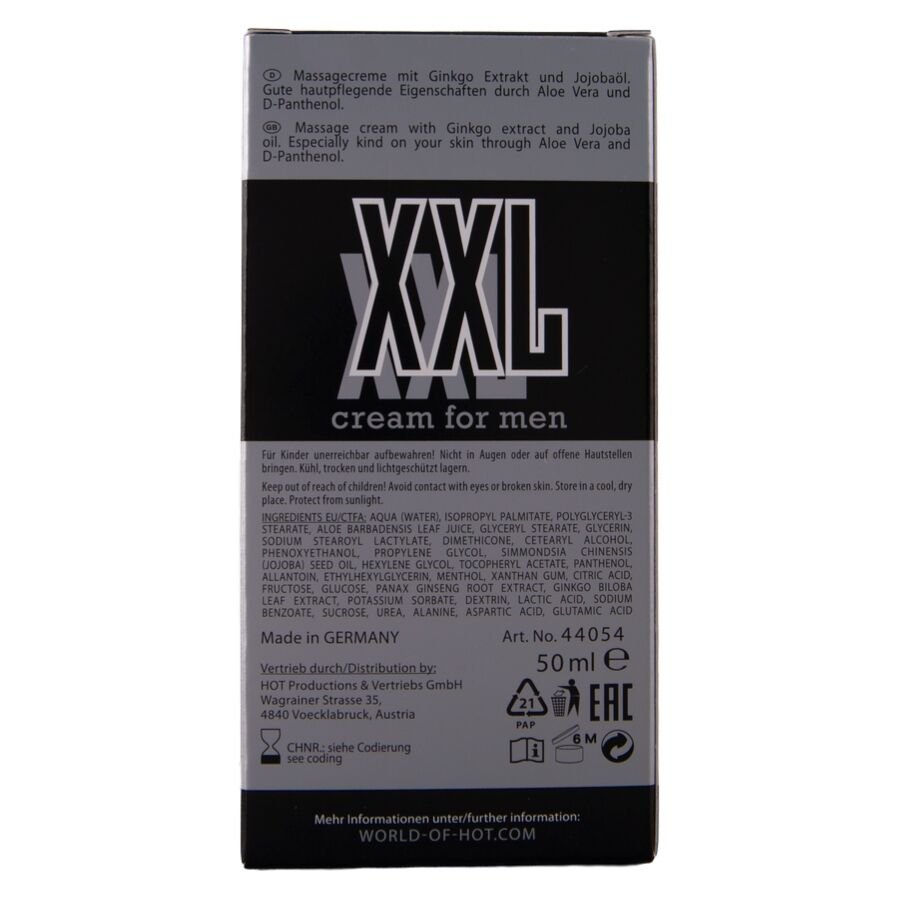HOT - XXL CREAM FOR MEN 50 ML