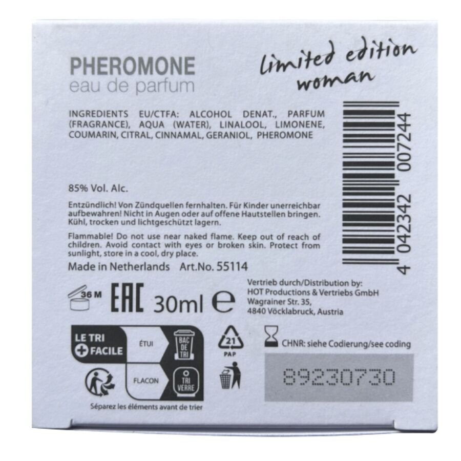 HOT - PHEROMONE PERFUME DUBAI LIMITED EDITION WOMEN 30 ML