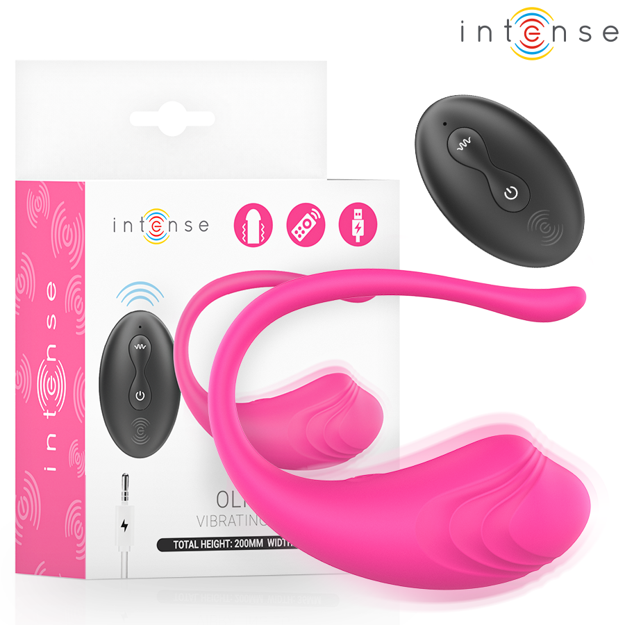 INTENSE - OLIVIA PINK VIBRATING EGG WITH REMOTE CONTROL INTENSE REMOTE CONTROL
