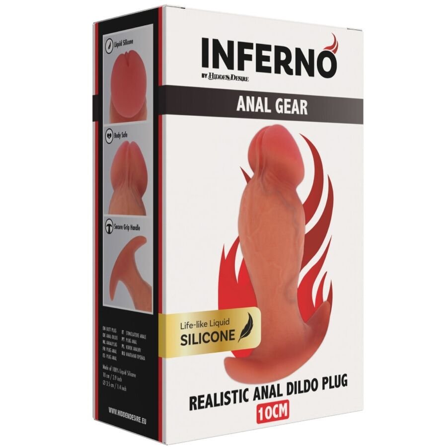 HIDDEN DESIRE - INFERNO REALISTIC BUTTPLUG 10 CM