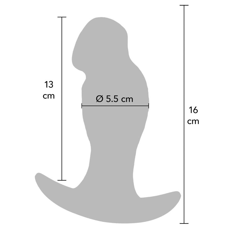 HIDDEN DESIRE - INFERNO REALISTIC BUTTPLUG 16 CM