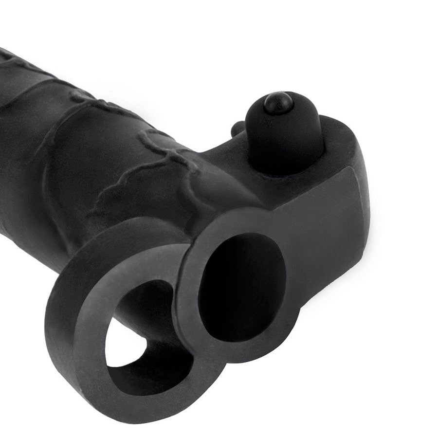 Fantasy X- Tensions - Vibrating Real Feel 2 Extension Black FANTASY X- TENSIONS - VIBRATING REAL FEEL 2 EXTENSION BLACK