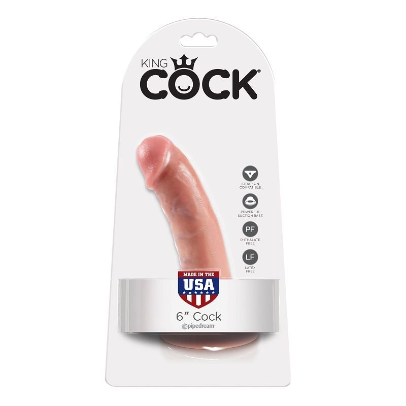 Buy King Cock - 6 Dildo Flesh 15.2 Cm