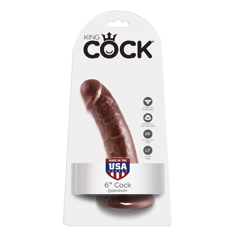 KING COCK - 6  COCK BROWN 15.2 CM