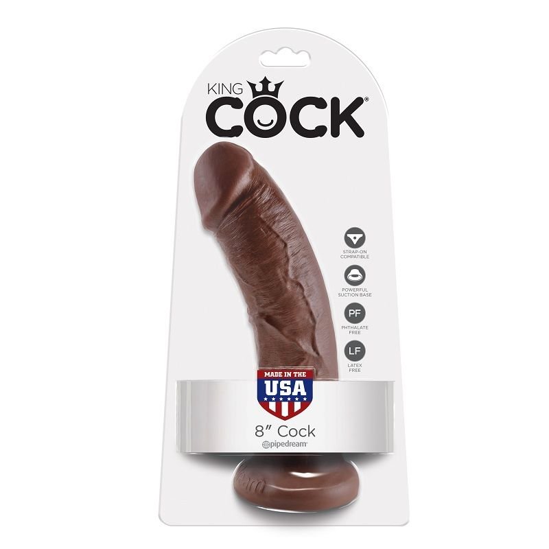 Buy King Cock - 8 Dildo Brown 20.3 Cm